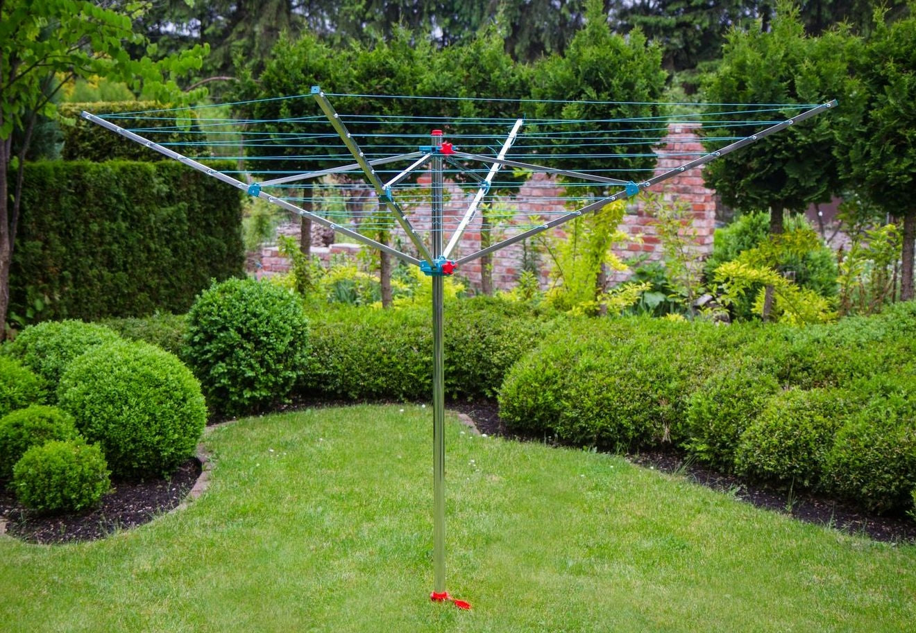 GARDEN DRYER PROMO 50M + DRILL + PREMIUM ROTARY COVER Unfolded width 190 cm