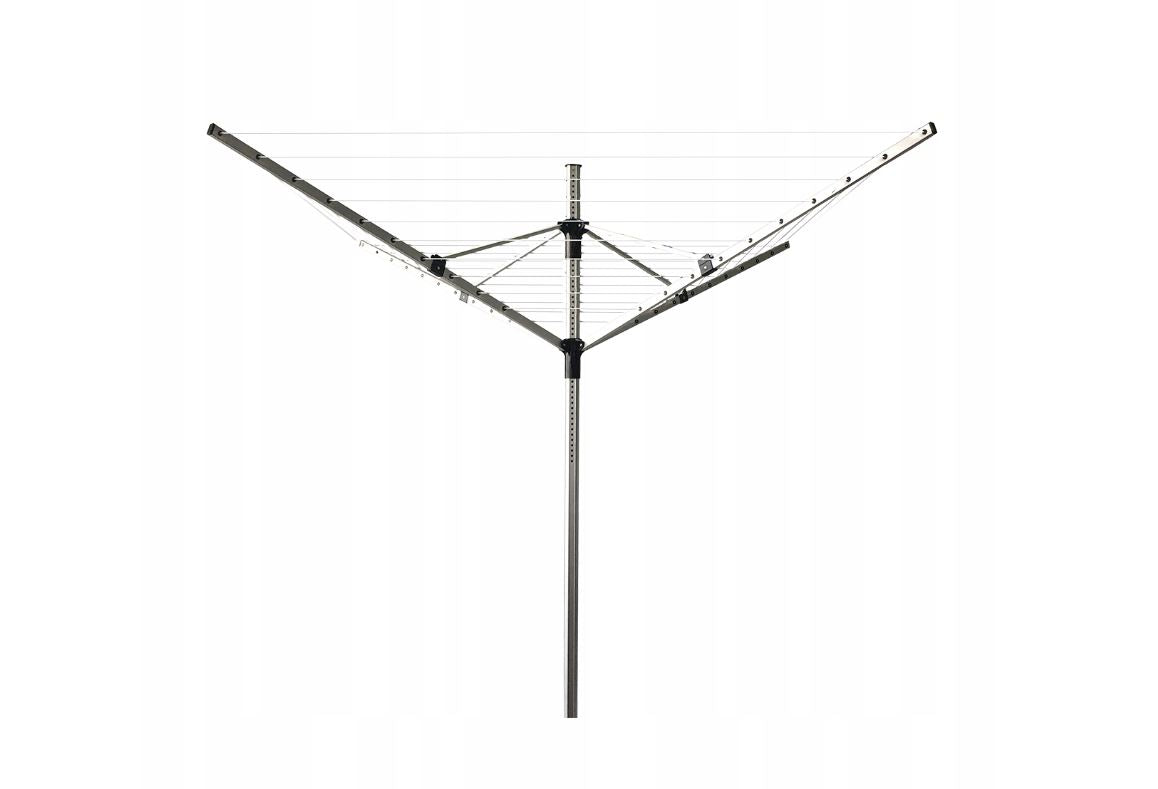 GARDEN DRYER ROTATING 55M 4 ARMS ALUMINUM ADJUSTABLE + COVER Total height 200 cm