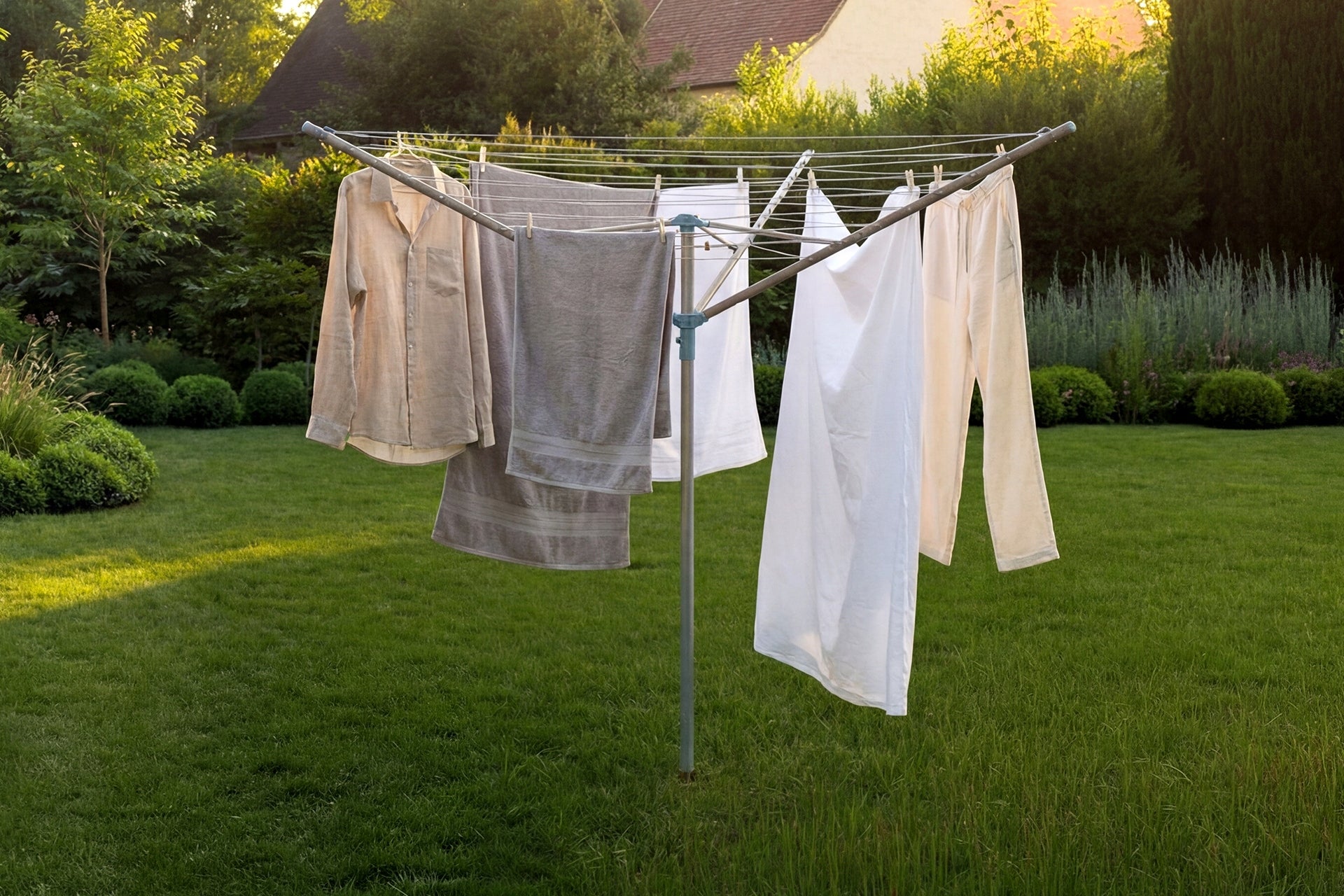 GARDEN DRYER laundry underwear PROMIS rotating 182cm ANCHOR + COVER Unfolded width 156 cm