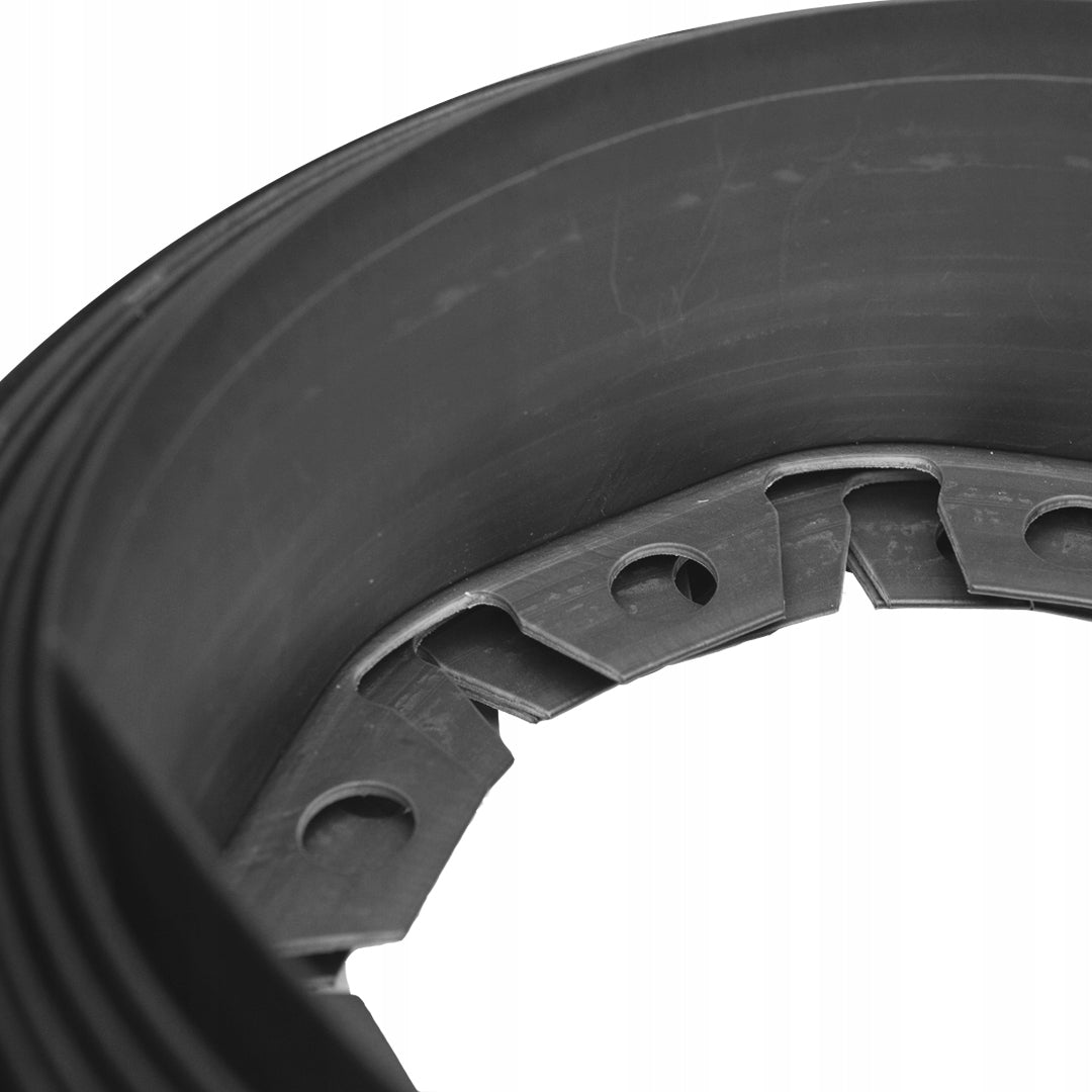 GARDEN EDGING 10m black 10cm HIGH lawn plastic roll + anchors Length 1000 cm