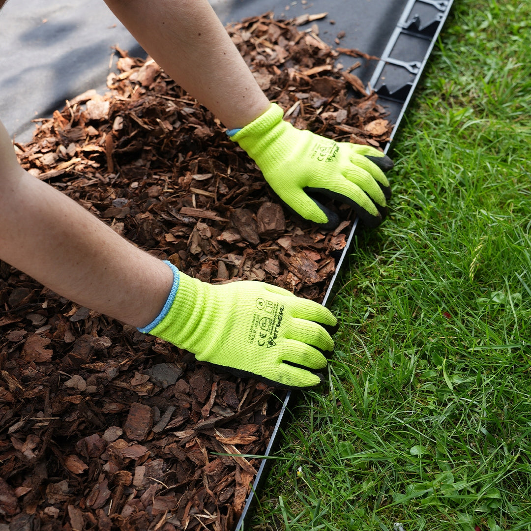GARDEN EDGING 10m black 5,8cm lawn border plastic + anchors 40pcs Manufacturer Gardis