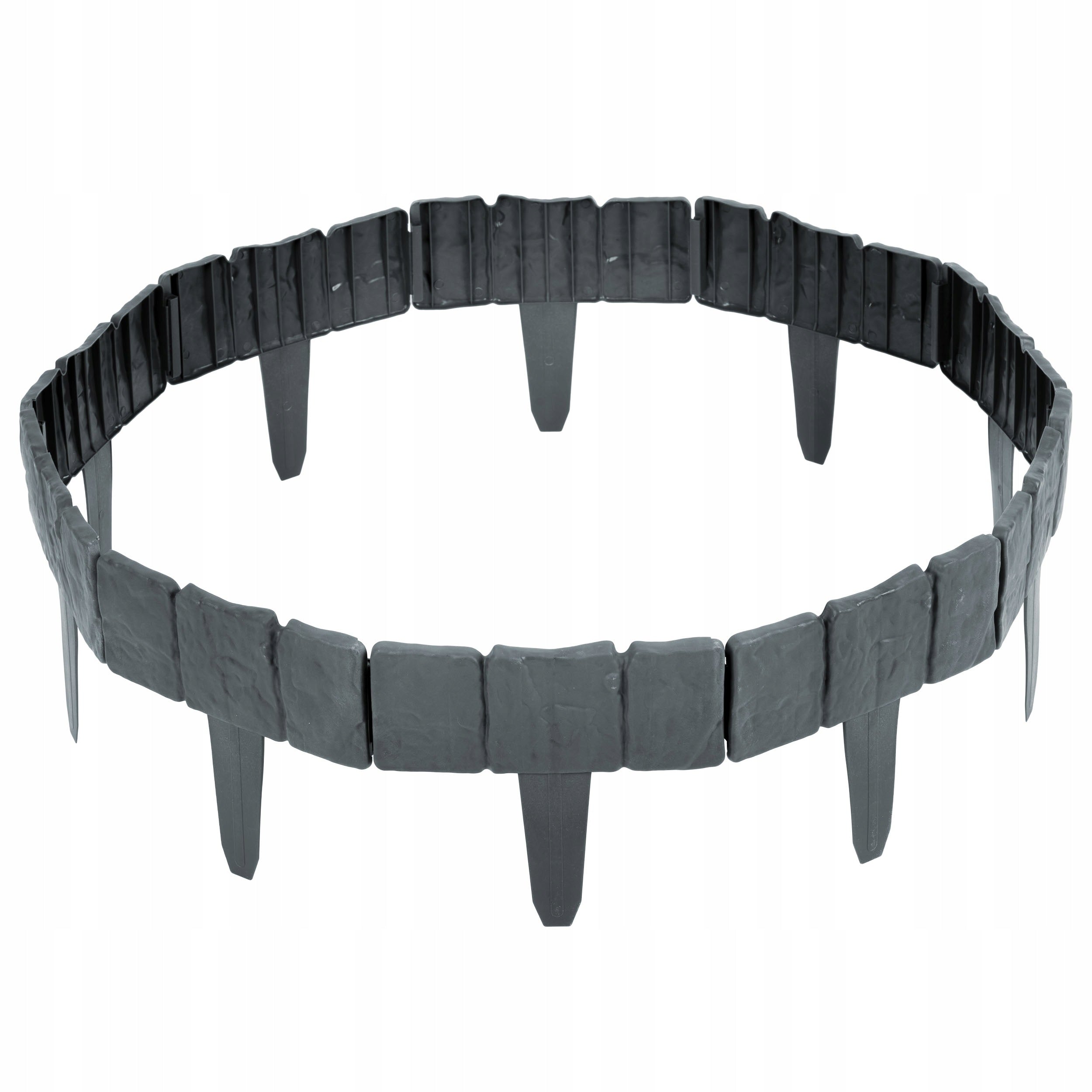 GARDEN EDGING LAWN PALISADE GARDEN FENCE BORDER GREY 250cm Manufacturer code 496201