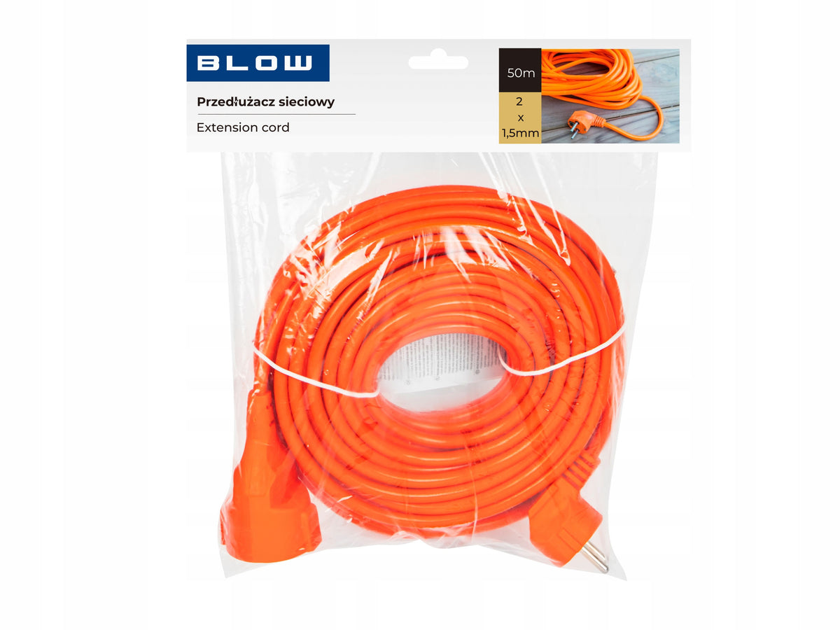 GARDEN EXTENSION CORD FOR MOWER BUILDING TRIMMER STRONG 2x1,5mm 50m Manufacturer code 98-060#