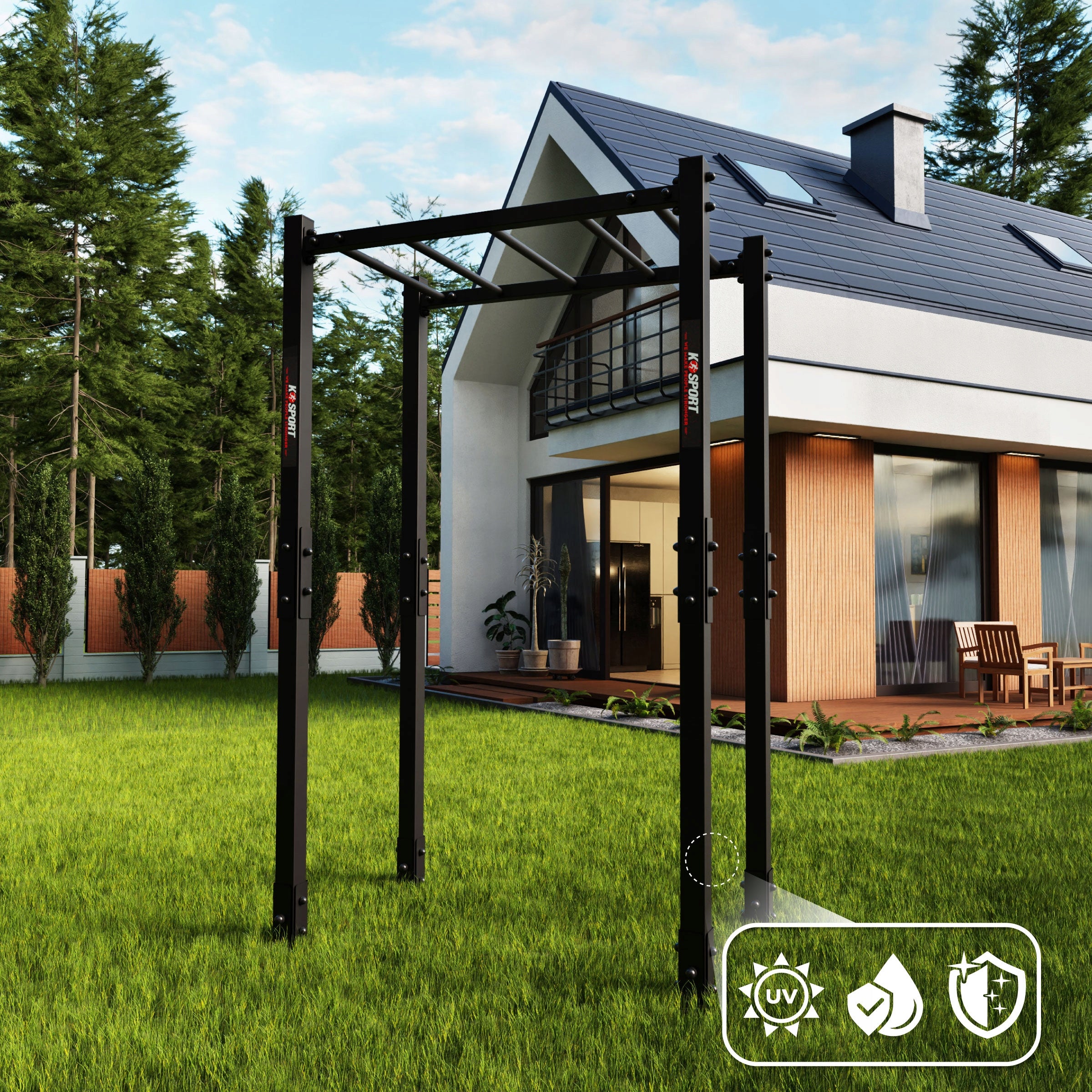 GARDEN EXTERIOR BAR+Place pull-up RAILINGS park STREET WORKOUT Brand K-SPORT