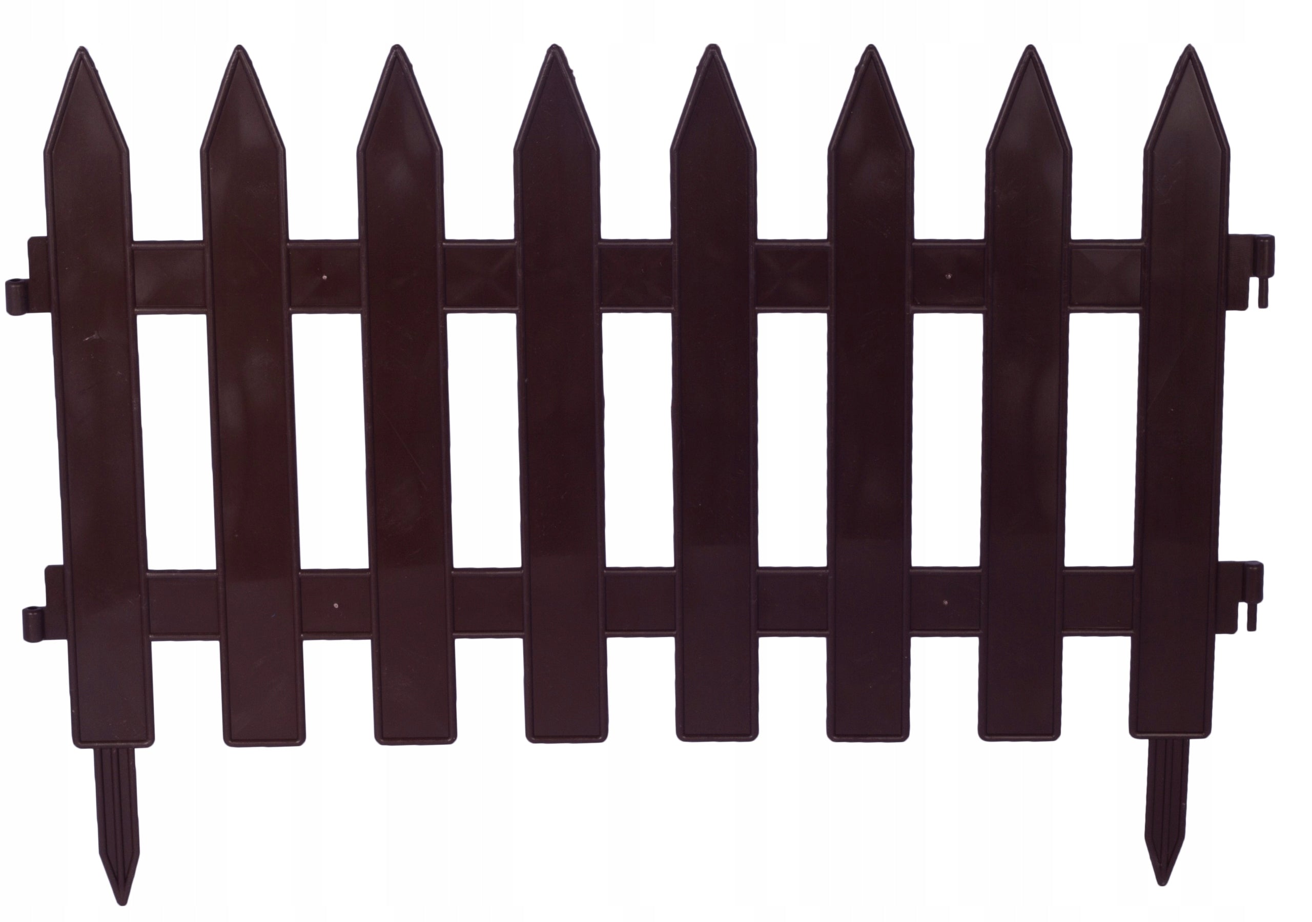 GARDEN FENCE 320CM BRONZE 7 HINGED ELEMENTS BALCONY, GARDEN, CEMETERY
