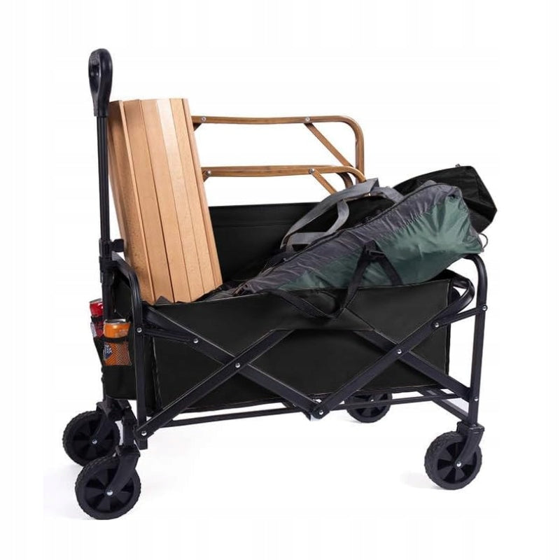 GARDEN FOLDING TOURIST TRANSPORT BEACH TROLLEY UP TO 100 KG Packaging status original