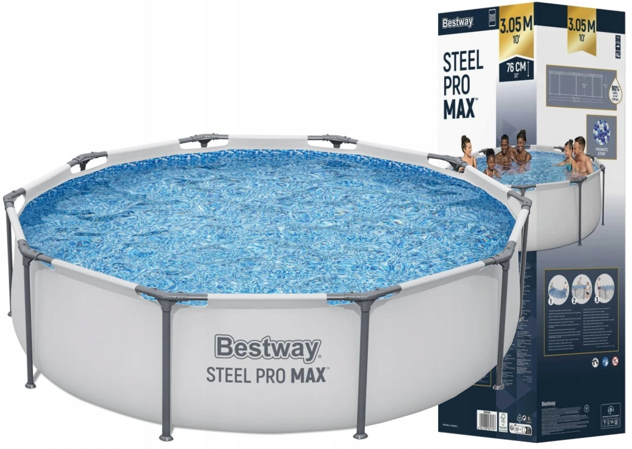 GARDEN FRAME POOL BESTWAY 56406 305x76 STEEL PRO MAX 4678 LITERS