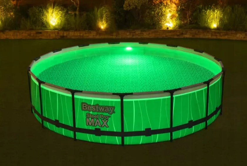 GARDEN FRAME POOL BESTWAY LED 457 x 107 cm CAPACITY 14970 LITERS Manufacturer code 561GD