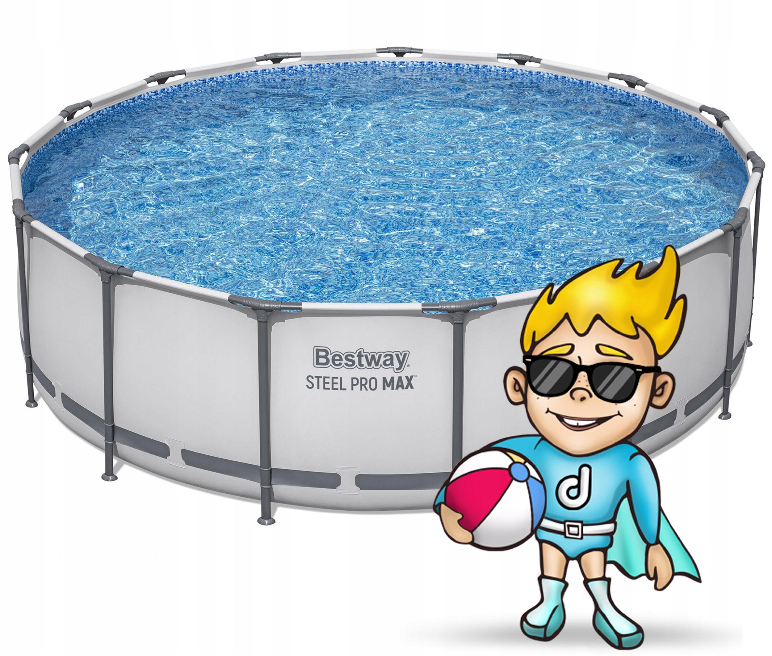 GARDEN FRAME POOL ROUND FAMILY 457x122cm BESTWAY 11in1 Packaging status original