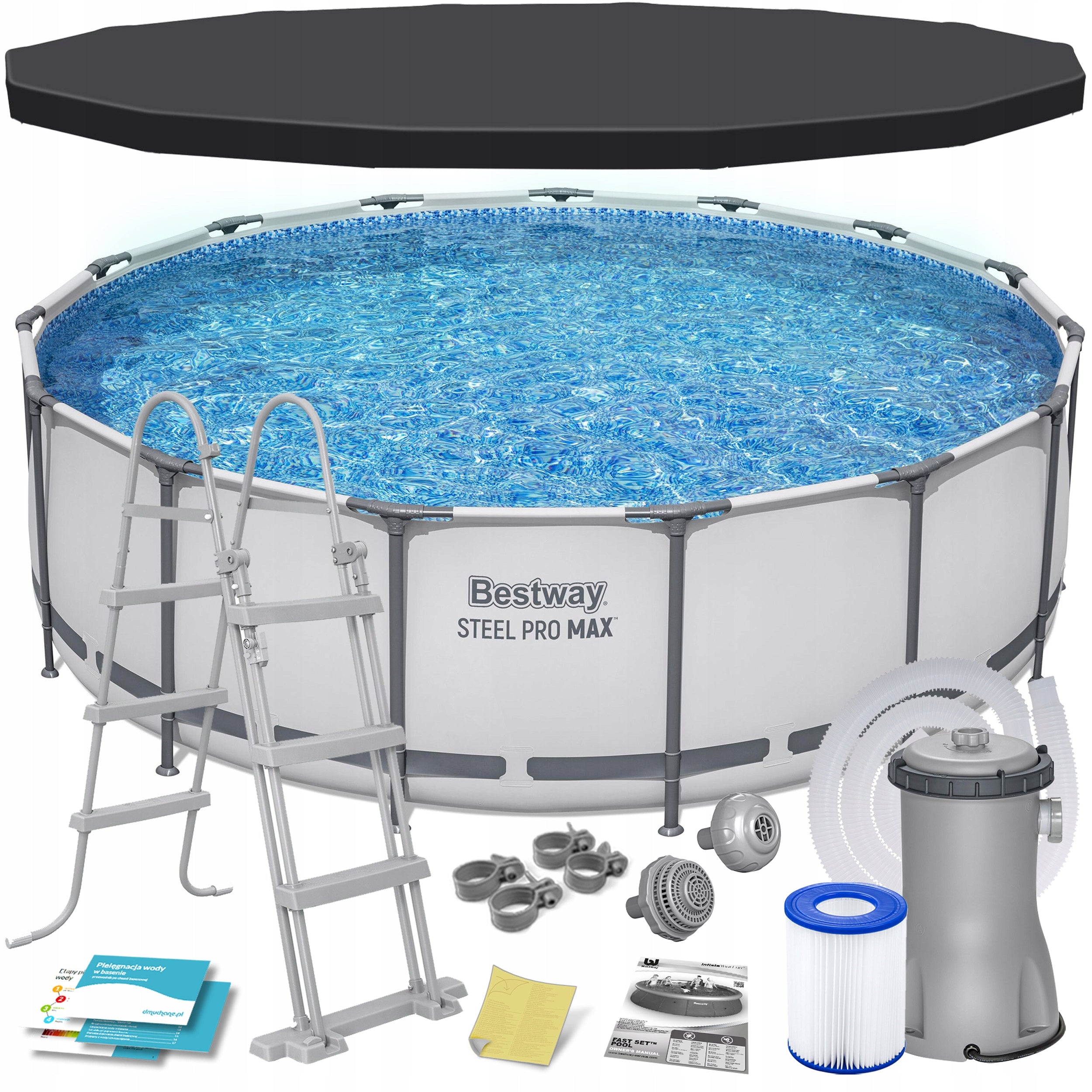 GARDEN FRAME POOL ROUND FAMILY 457x122cm BESTWAY 11in1
