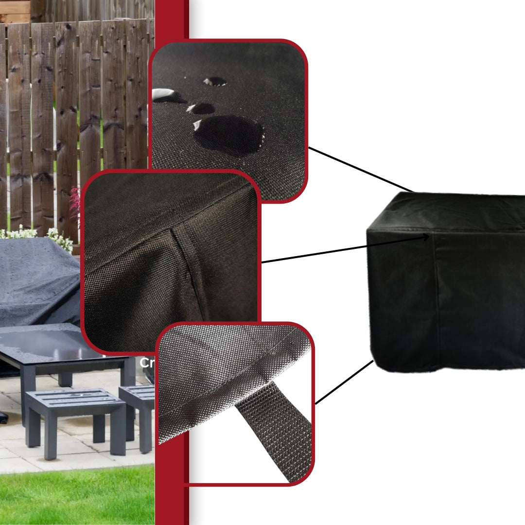 GARDEN FURNITURE COVER TABLE 200x100x80 BLACK Manufacturer PW TS