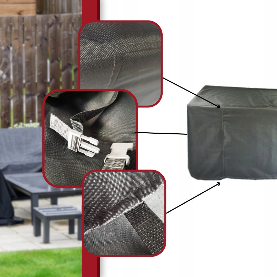 GARDEN FURNITURE COVER TABLE 250x200x80 GREY Manufacturer PW TS