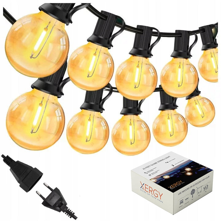 GARDEN GARLAND LIGHT BULBS OUTDOOR CHAIN WATERPROOF Brand DIAWAY