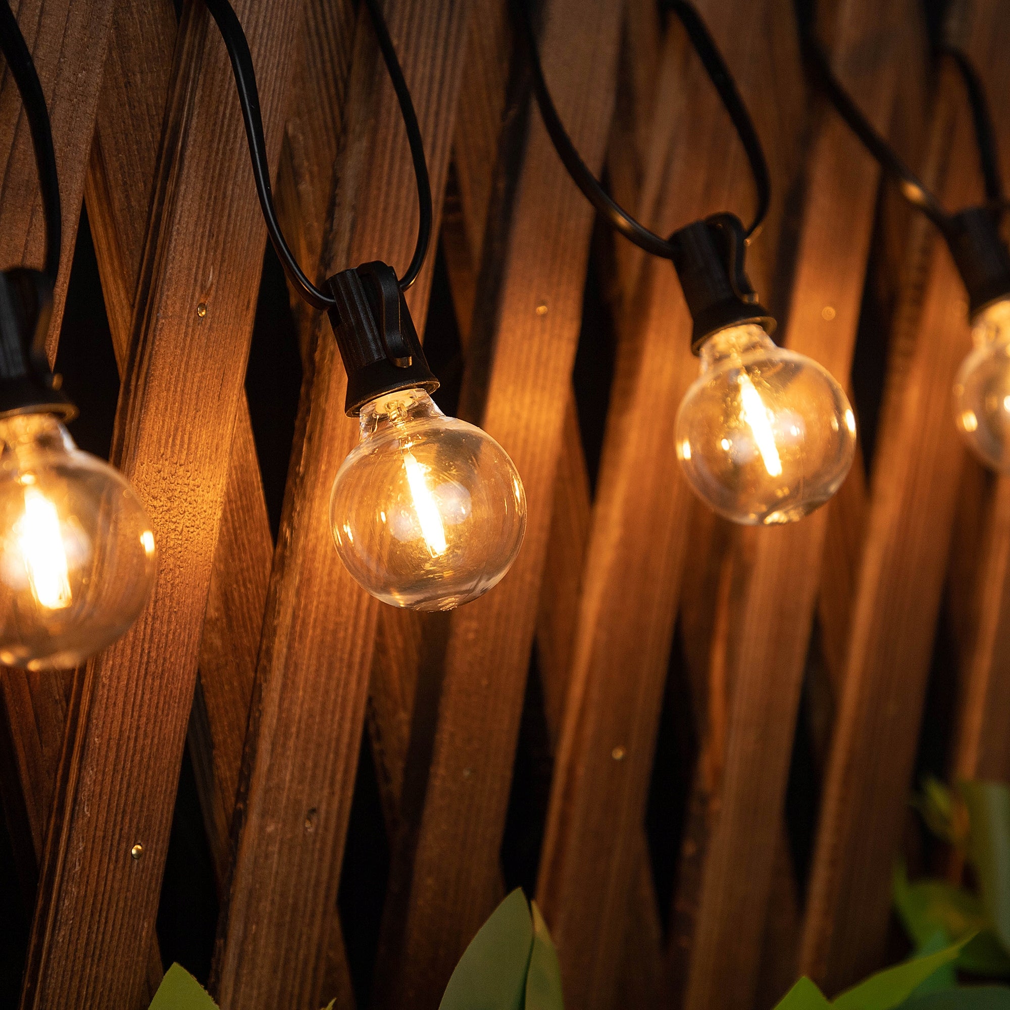 GARDEN GARLAND LIGHT BULBS OUTDOOR CHAIN WATERPROOF Number of light points 21 - 30