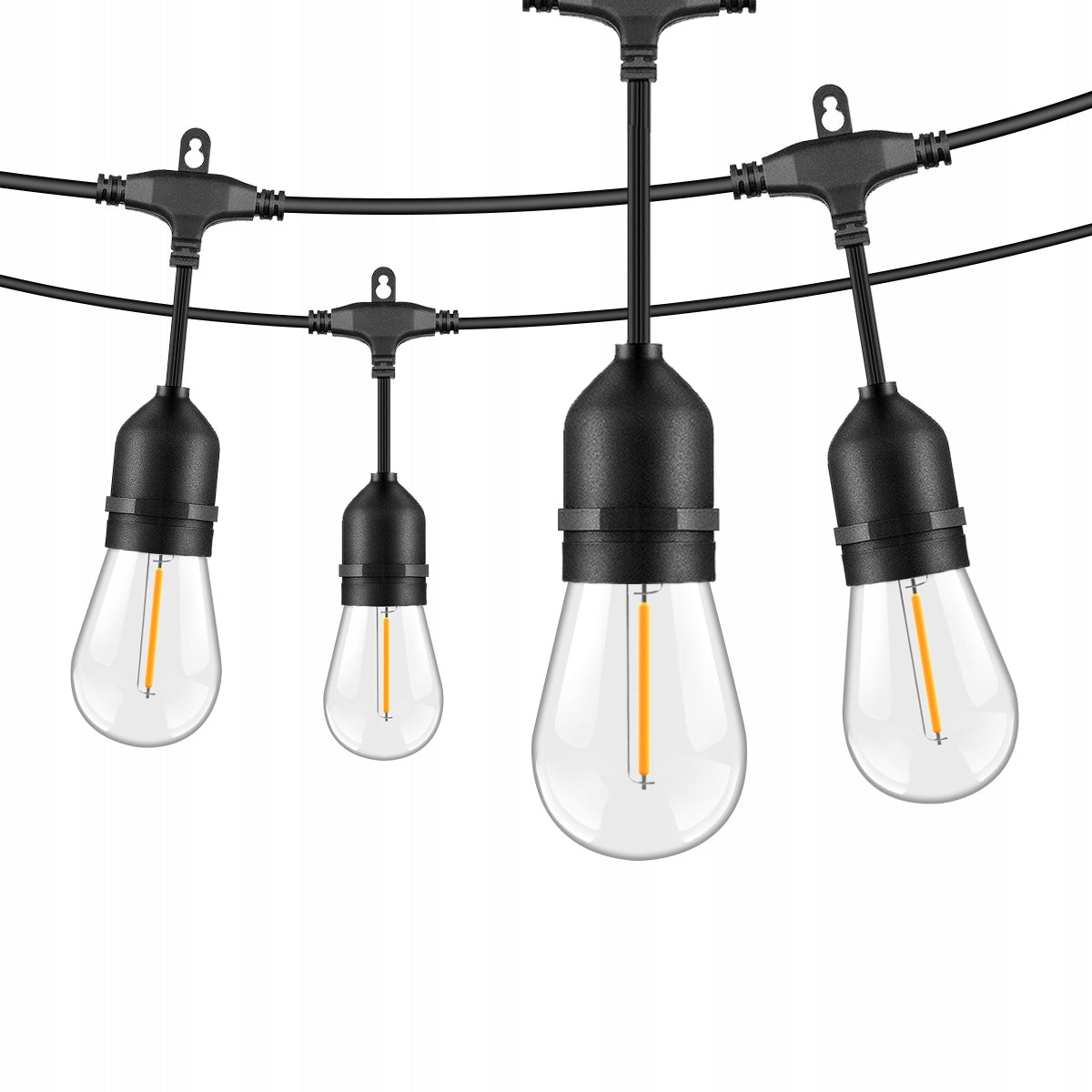GARDEN GARLAND LIGHT CHAIN LAMP 20M 20+2X WATERPROOF BULB Packaging status original