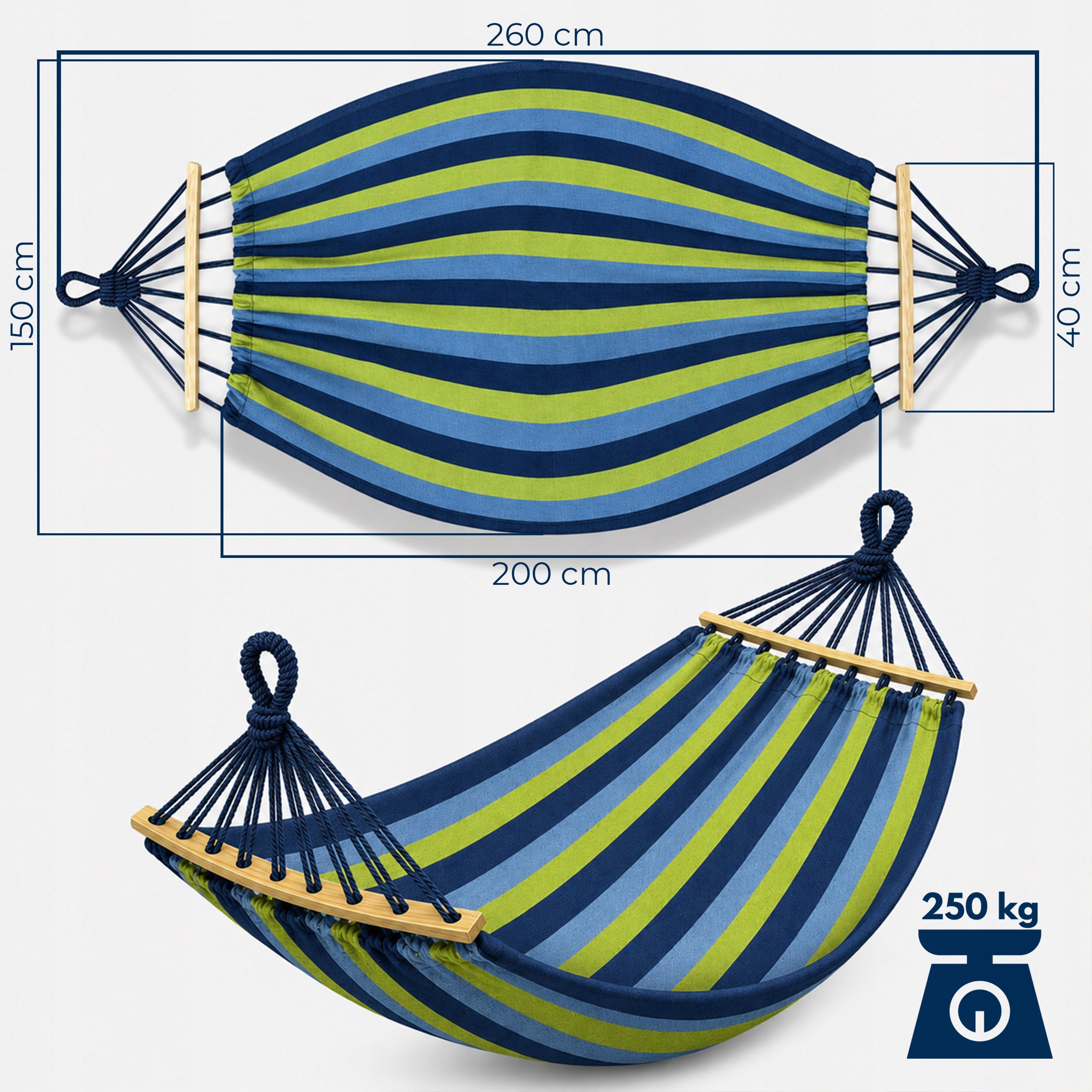GARDEN HAMMOCK 2 PERSON Swing XXL STRONG FRAME Reinforced Headband + Bag Manufacturer code DUŻY HAMAK OGRODOWY 2 OSOBOWY HUŚTAWKA BOHO
