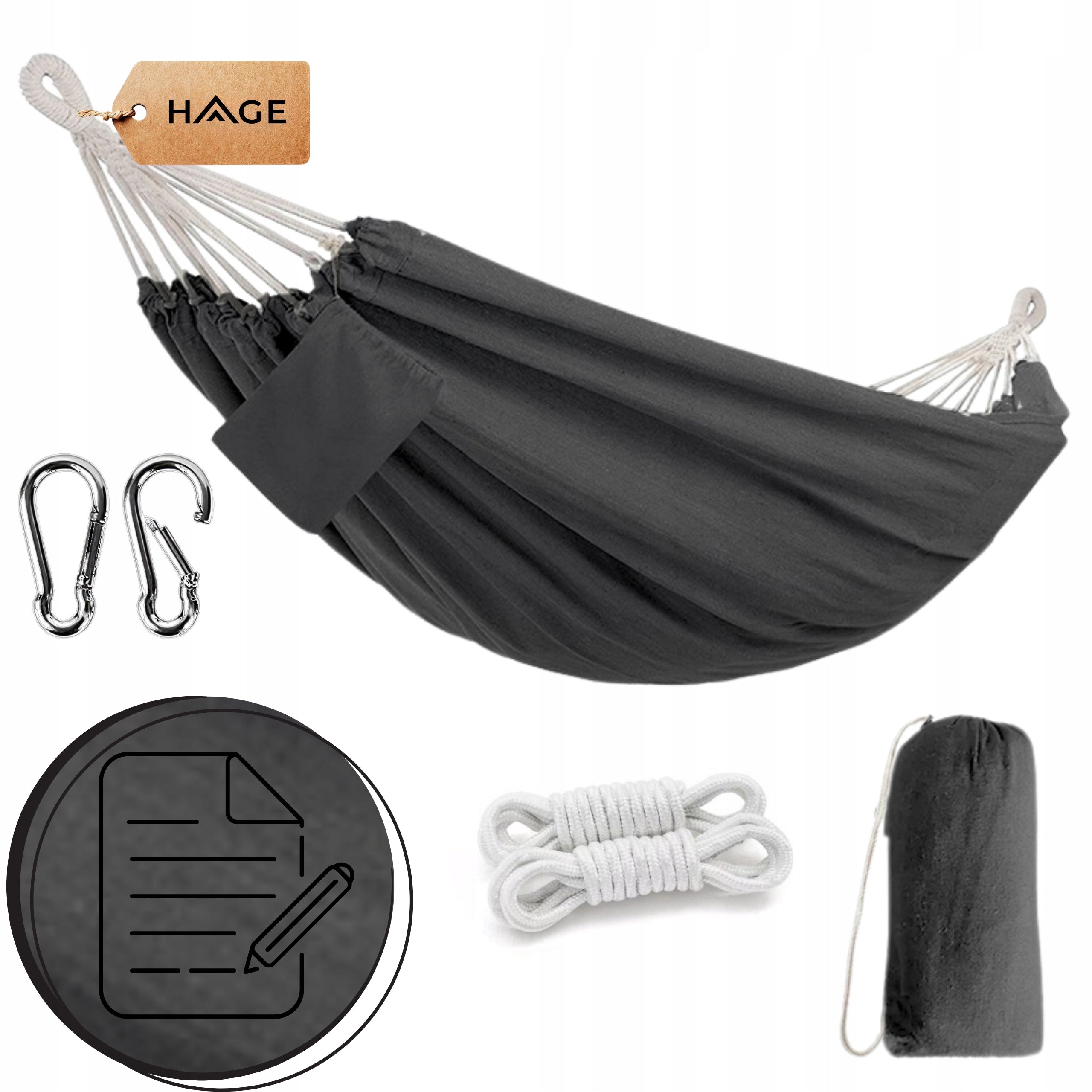 GARDEN HAMMOCK BOHO STRONG DOUBLE 150x275cm 240kg + BAG Manufacturer code 5908116149475