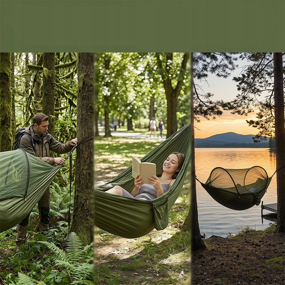 GARDEN HAMMOCK HIKING HAMMOCK TWO-PERSON CONVENIENT EASY INSTALLATION FOR CAMPING Manufacturer Dedra