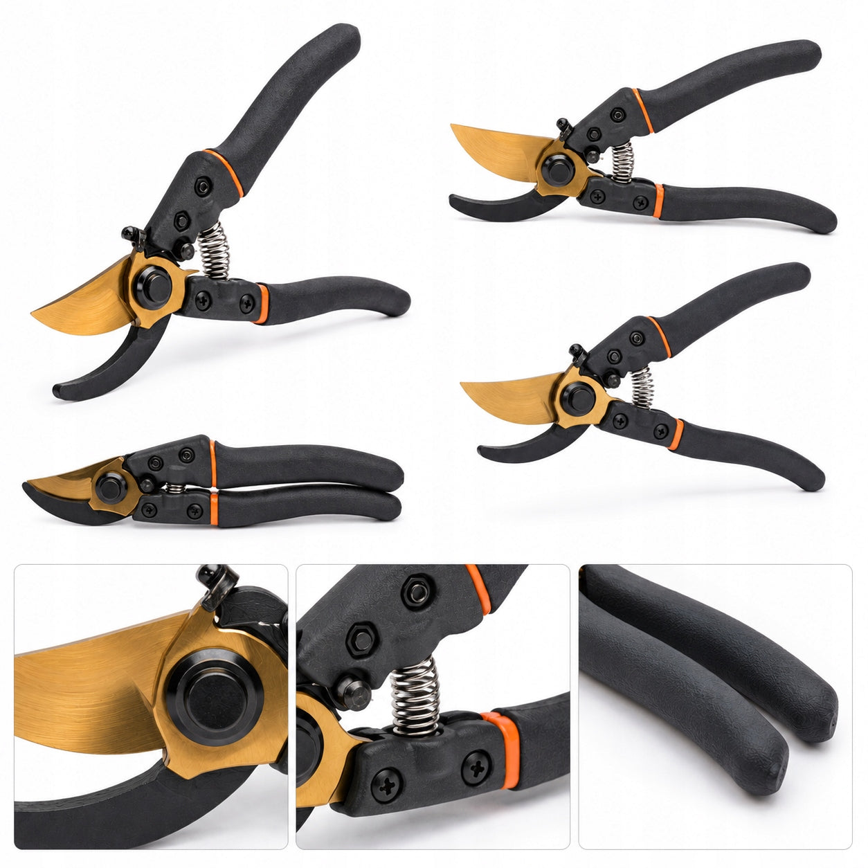 GARDEN HAND PRUNER FOR FLOWER TWIG SHRUBS SCISSORS SHARP STEEL Manufacturer code KT-V1021