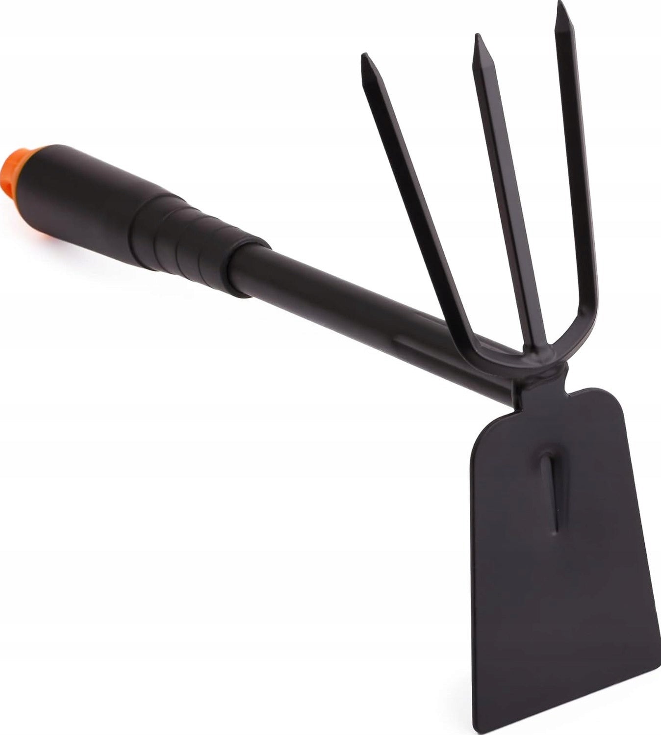 GARDEN HOE 7CM DOUBLE DIGGER SOIL MOVER THREE-TOOTH METAL