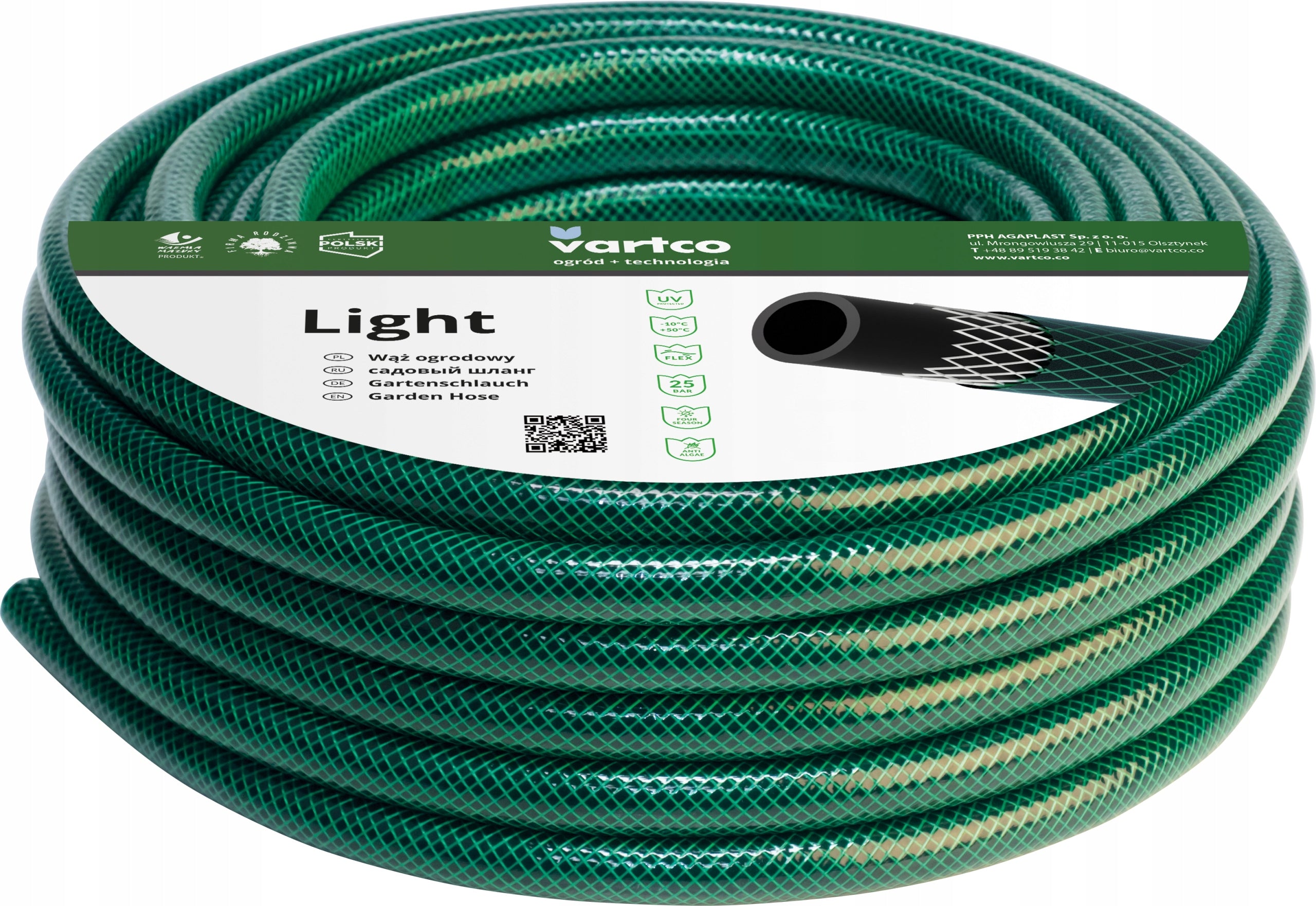 GARDEN HOSE 3-PLY 25BAR 1/2" 100M WATERING SPRINKLER POLISH PRODUCT Manufacturer code V_1001120100