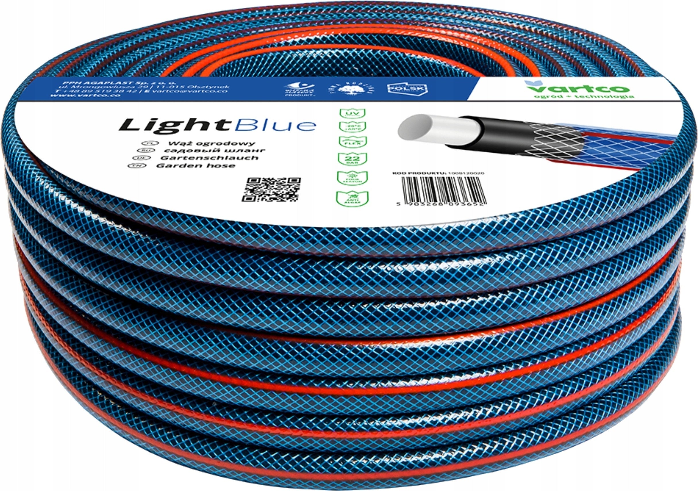 GARDEN HOSE 4 LAYER 22bar 1INCH 20M 1" INCH WATERING POLISH PRODUCT Brand no brand
