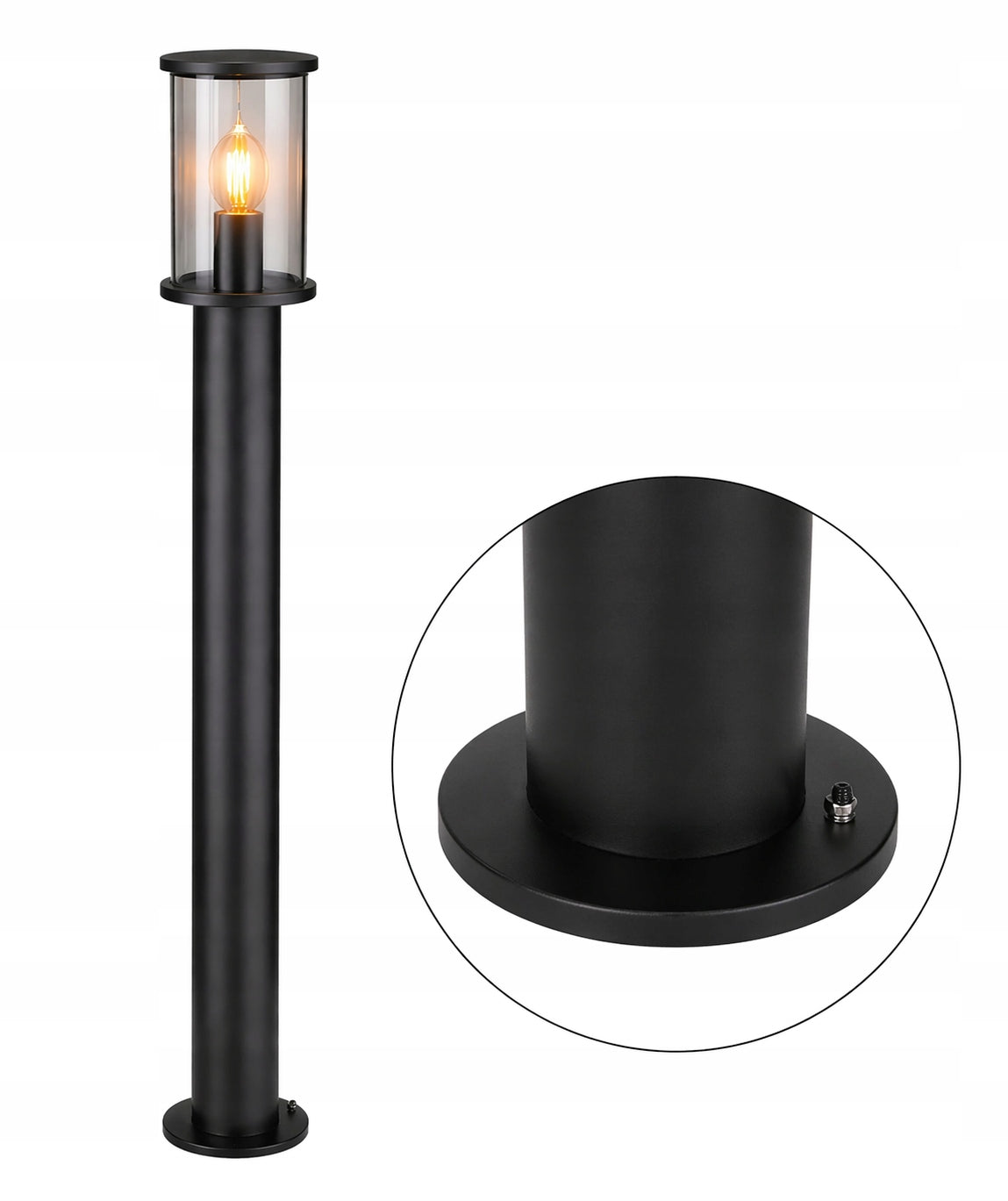 GARDEN LAMP GARDEN PRO 60W E27 60 CM GLASS METAL HIGH QUALITY IP54