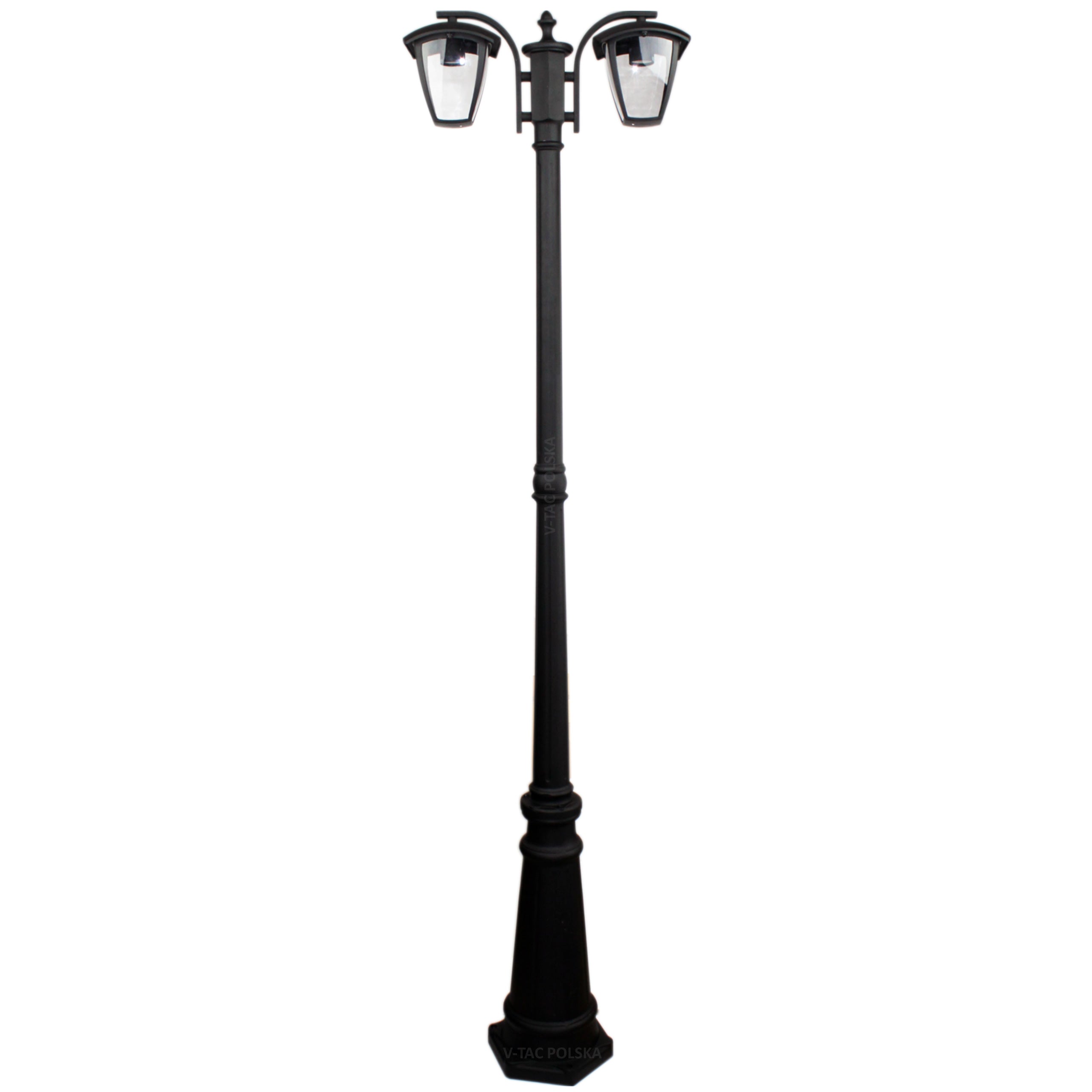 GARDEN LAMP PARK standing lantern DOUBLE VT-739 aluminum solid