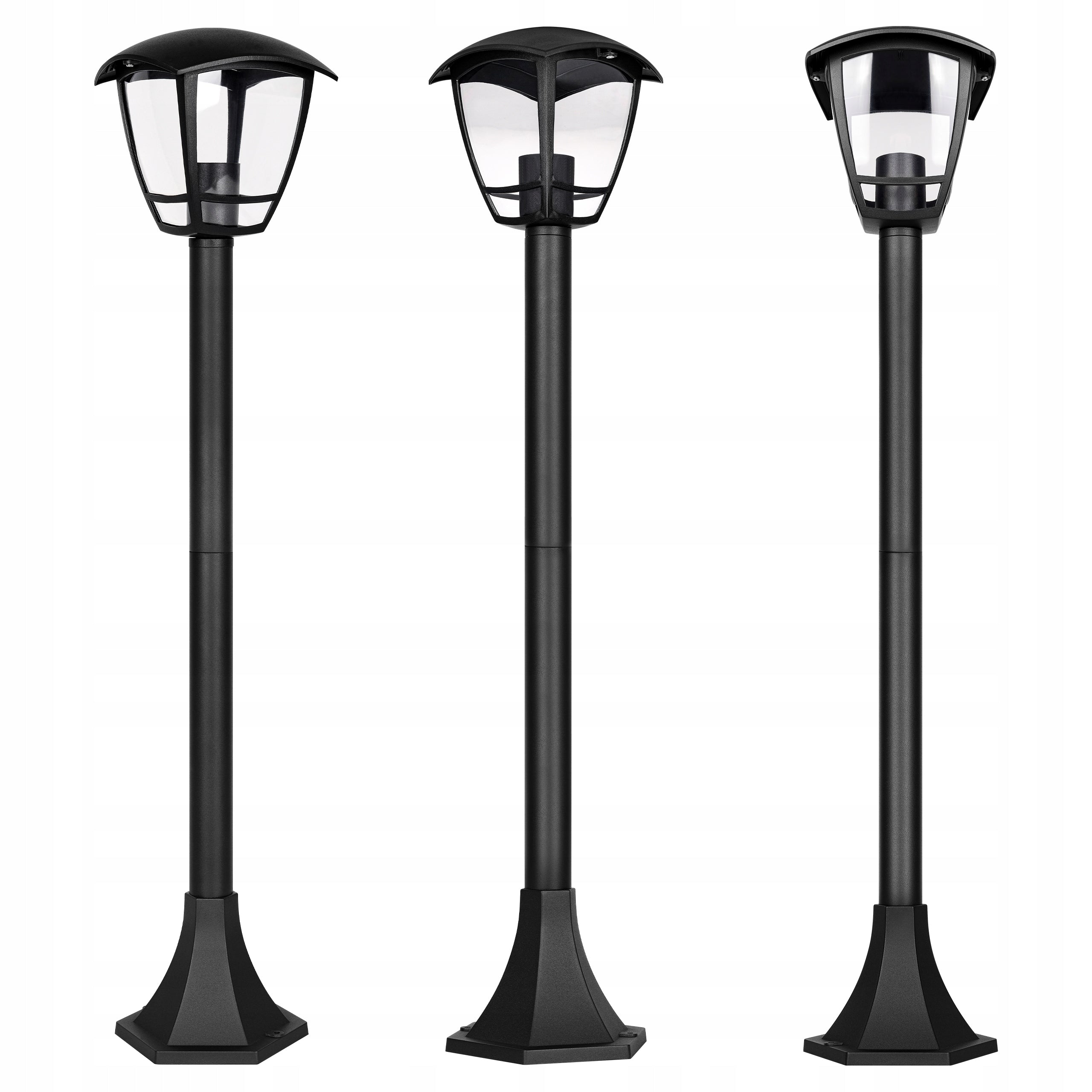 GARDEN LAMP POST Masterled Niko Lantern Black 93 cm E27 IP44 4x Manufacturer code 5252