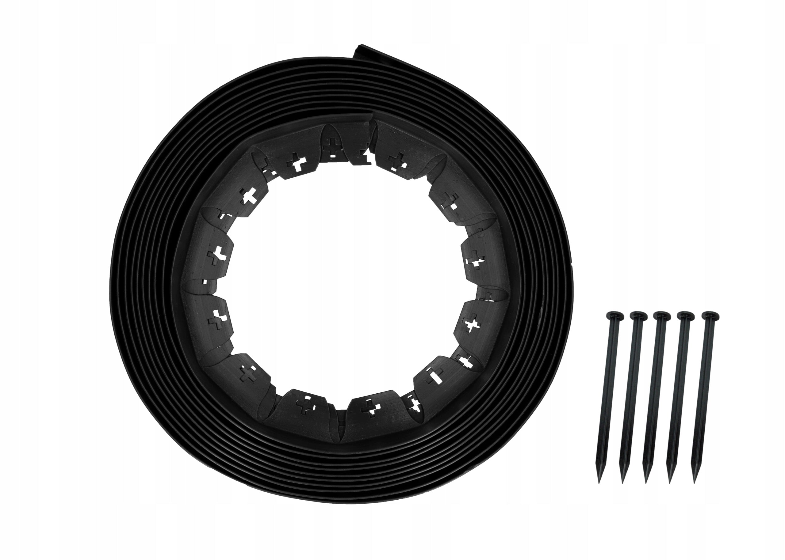 GARDEN LAWN EDGING H60 Flexible 20m + Anchors