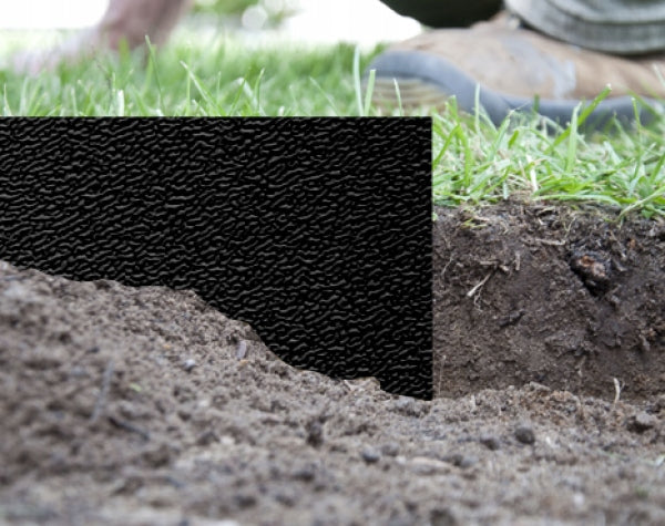 GARDEN LAWN PALISADE EDGING BLACK 6m x 15cm EASY INSTALLATION Manufacturer code OBPBK06150