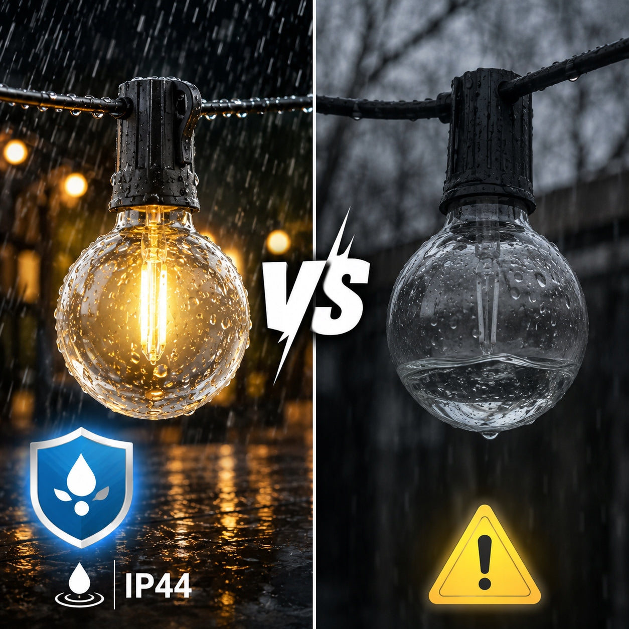 GARDEN LIGHT GARLAND 20M 50 LED BULB 2700K LIGHTS WATERPROOF 230V Number of light points more than 50