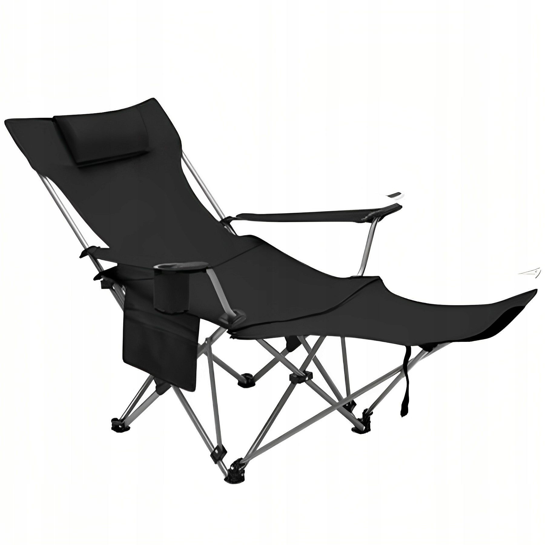 GARDEN LOUNGER BEACH FOLDING COVER BLACK ARMCHAIR FOOTREST EAN (GTIN) 5906952943523