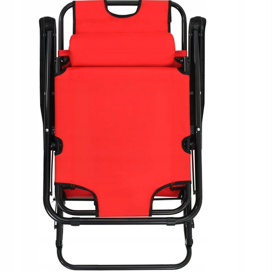 GARDEN LOUNGER FOLDING ZERO GRAVITY BEACH CHAIR TERRACE BALCONY /CZ Length (longer side) 150 cm