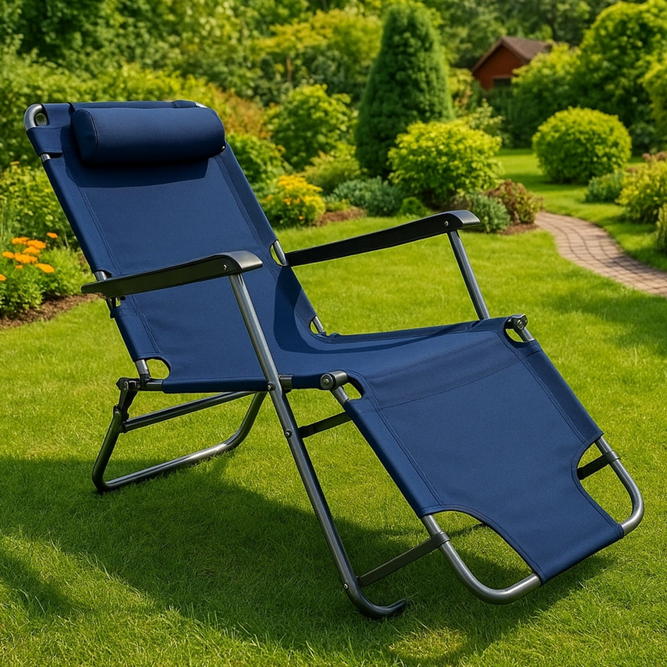 GARDEN LOUNGER FOLDING ZERO GRAVITY BEACH CHAIR TERRACE BALCONY /G Brand no brand