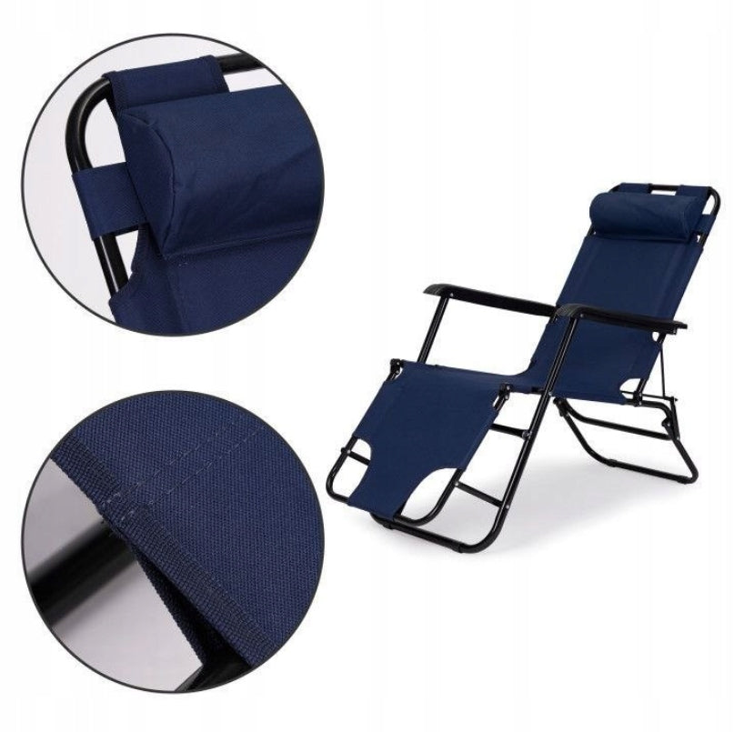 GARDEN LOUNGER FOLDING ZERO GRAVITY BEACH CHAIR TERRACE BALCONY /G Kind sunbed