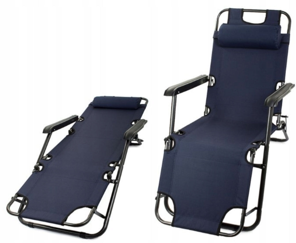 GARDEN LOUNGER FOLDING ZERO GRAVITY BEACH CHAIR TERRACE BALCONY /G Model GRAVITY GARNATOWY SKŁADANY