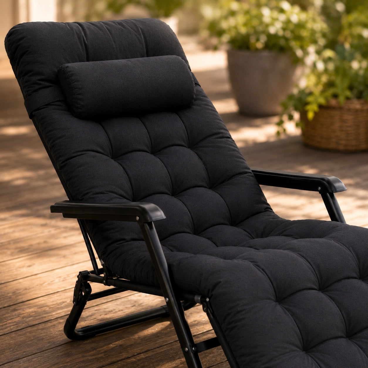 GARDEN LOUNGER FOLDING ZERO GRAVITY BEACH CHAIR TERRACE CHAIR BALCONY Manufacturer code LEŻAK G-SF02-LG
