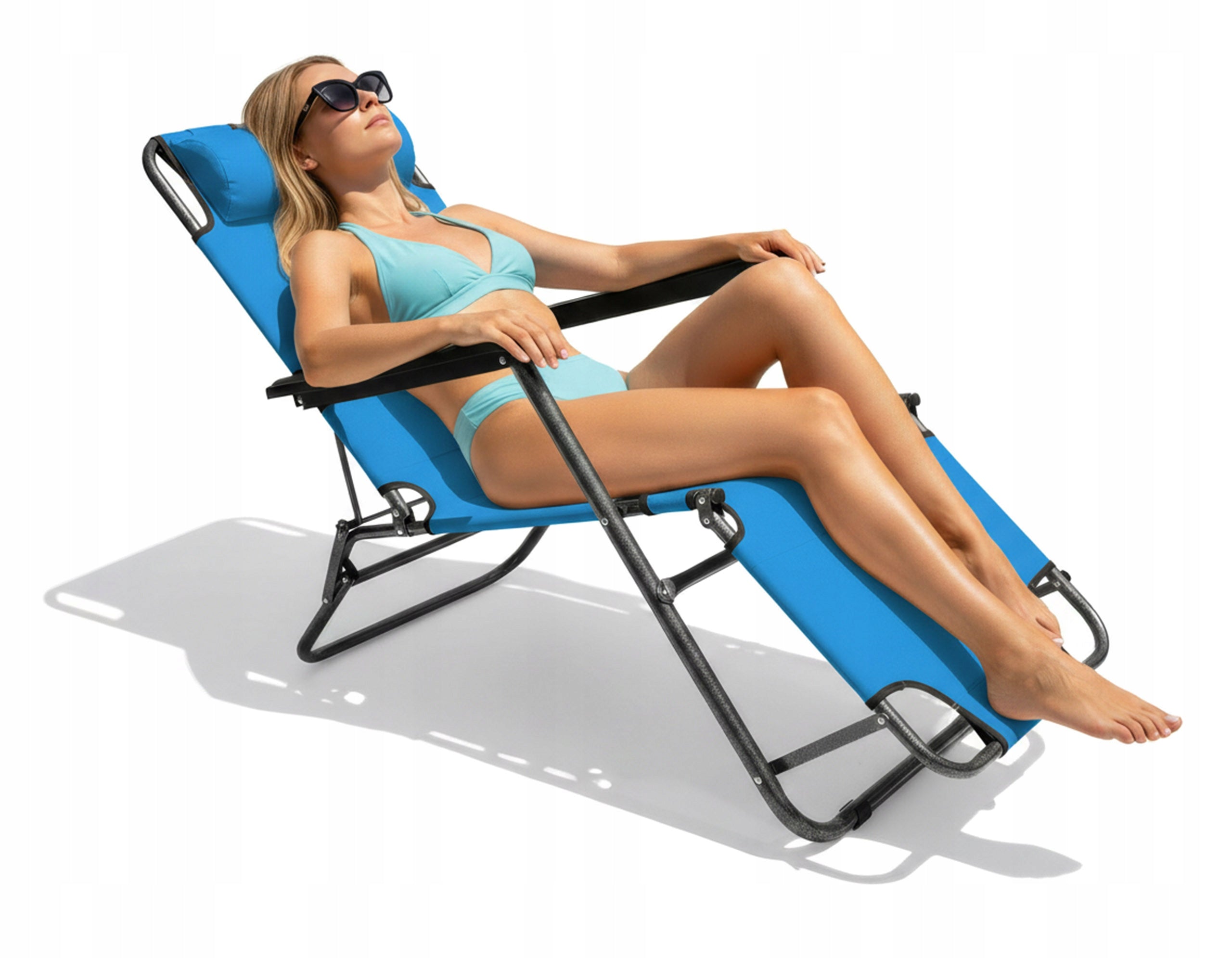 GARDEN LOUNGER ZERO GRAVITY BEACH CHAIR FOLDING ON TERRACE FOR GARDEN LEON Kind sunbed
