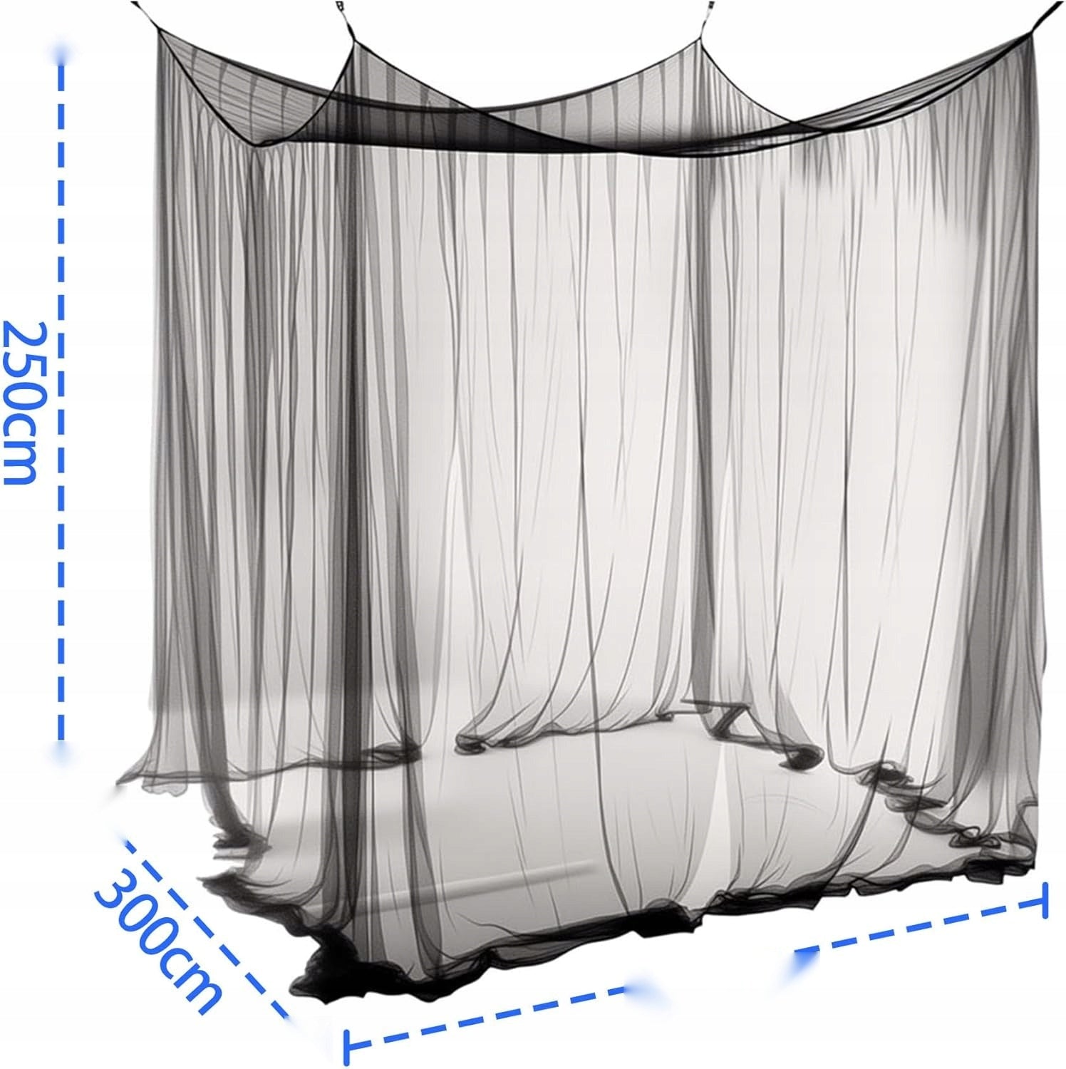 GARDEN MOSQUITO NET TENT XXL 300x300x250 cm FOR PAVILION MESH Manufacturer code MOSKITIERA OGRODOWA XXL 300X300