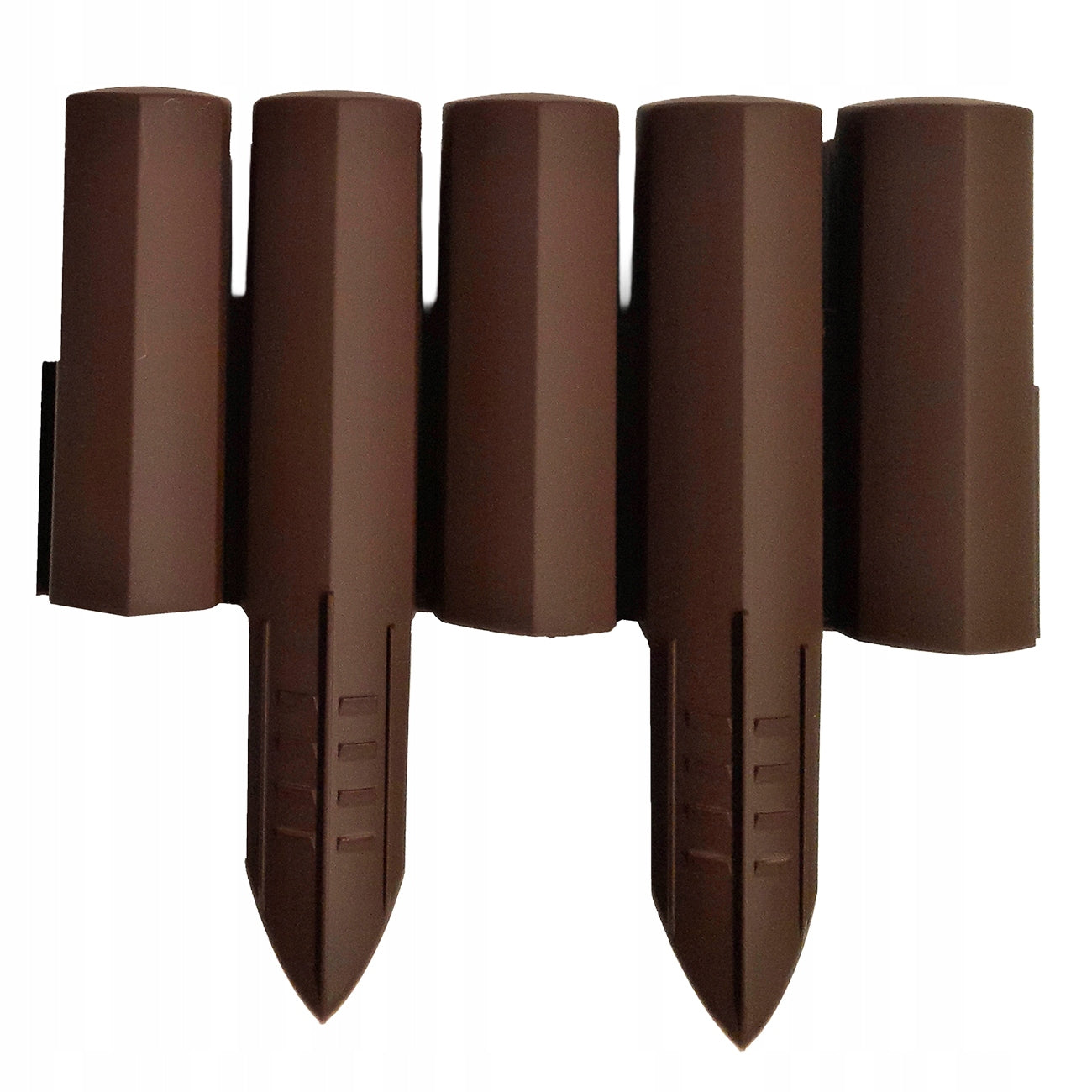 GARDEN PALISADE BRONZE 10 PCS X 27CM PATTERN HEXAGON PLASTIC PALISADE