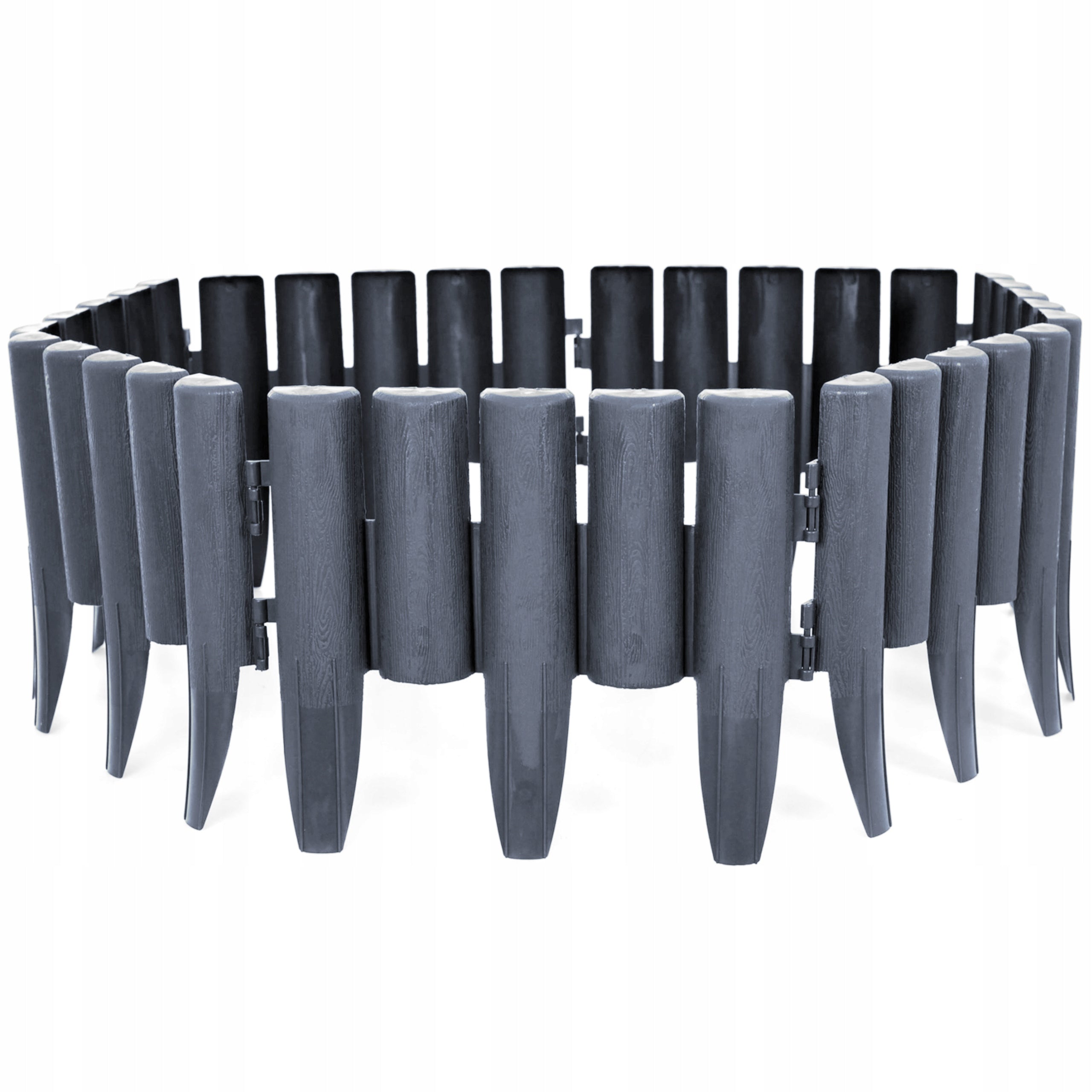 GARDEN PALISADE LAWN EDGING GARDEN PLASTIC GREY 280cm x 24cm Packaging status original