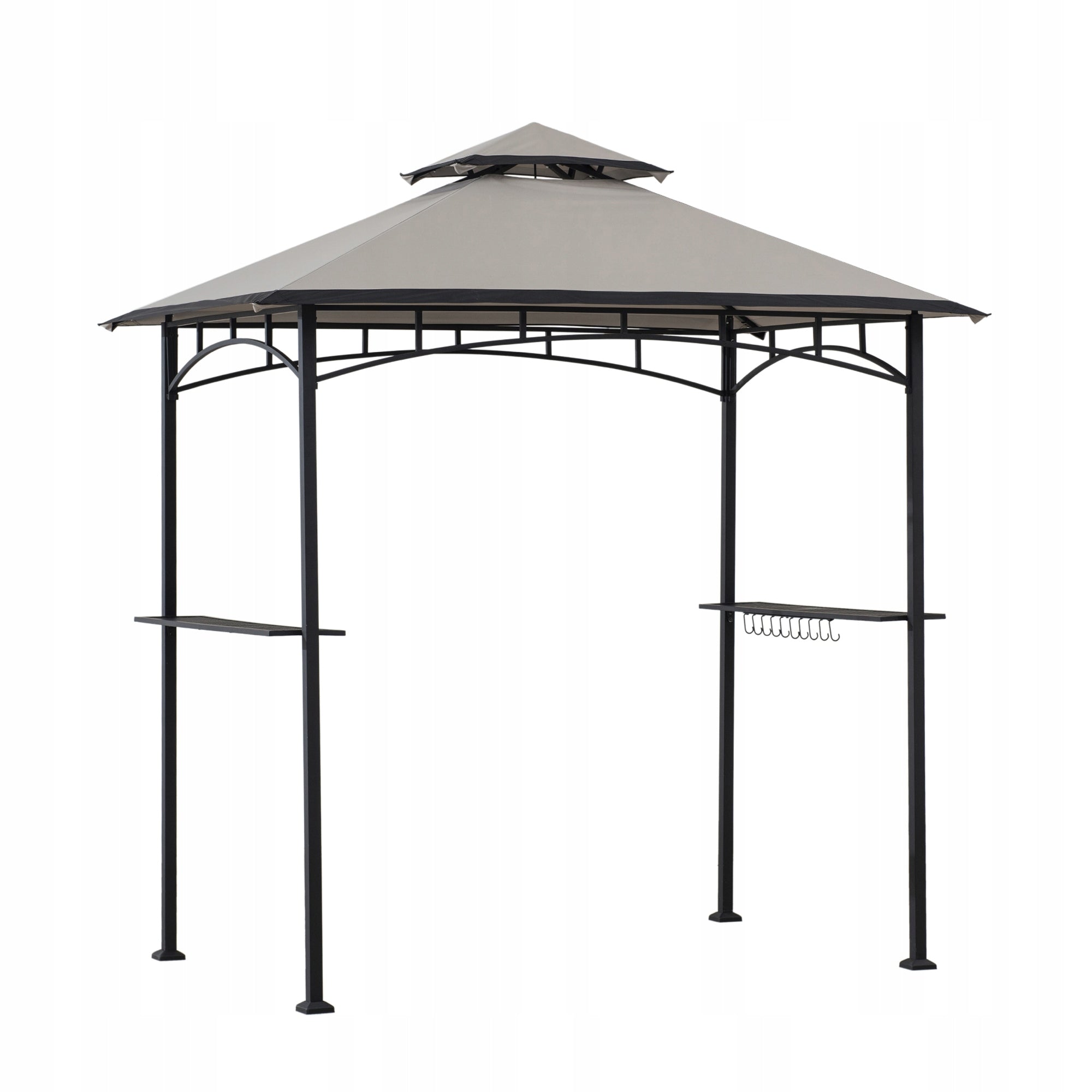 GARDEN PAVILION 1,5x2,5m GARDEN GAZEBO GRILL GARDEN TENT GREY