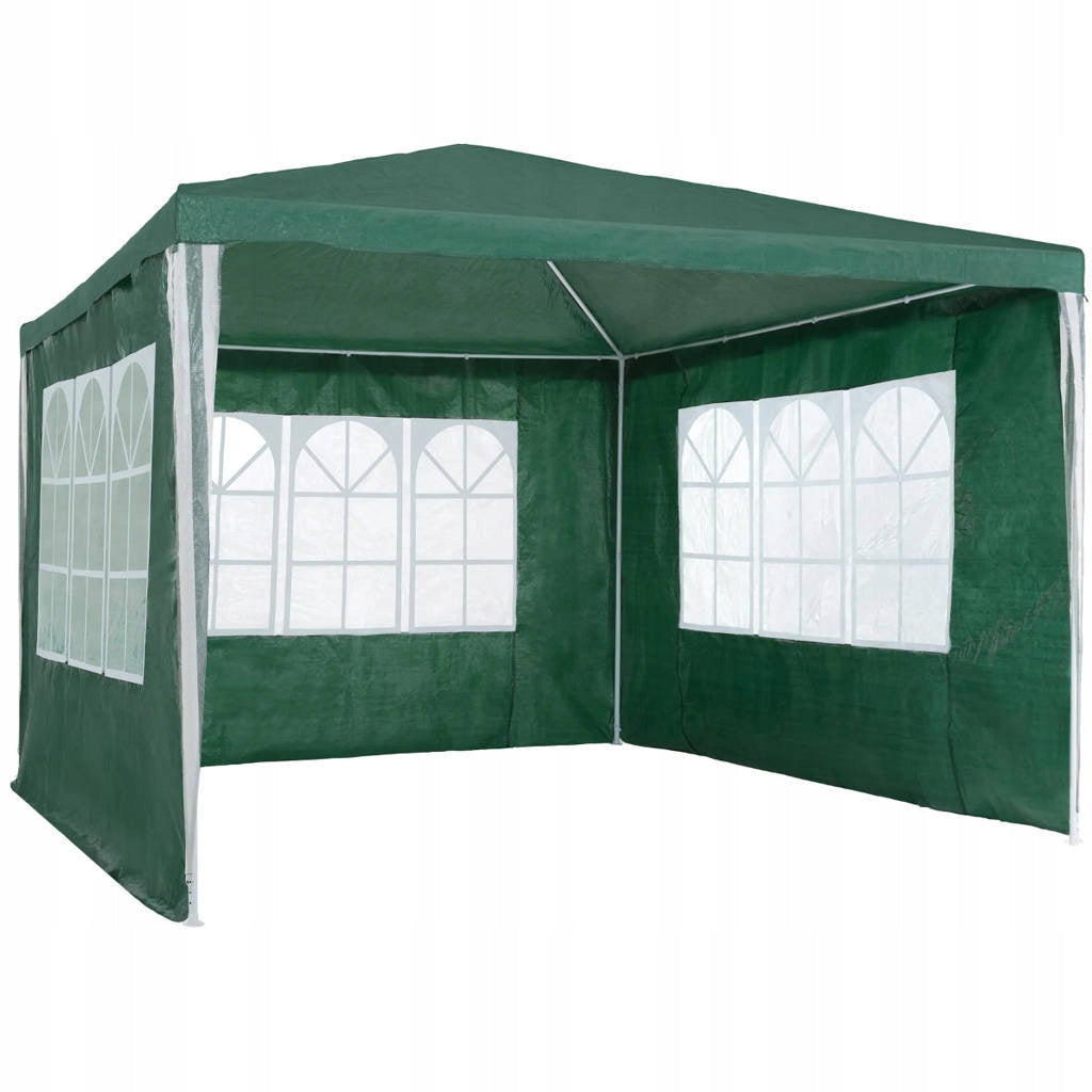 GARDEN PAVILION 300 x 300 cm TRADE TENT + 3 SIDE WALLS WINDOWS Number of side walls 3 walls