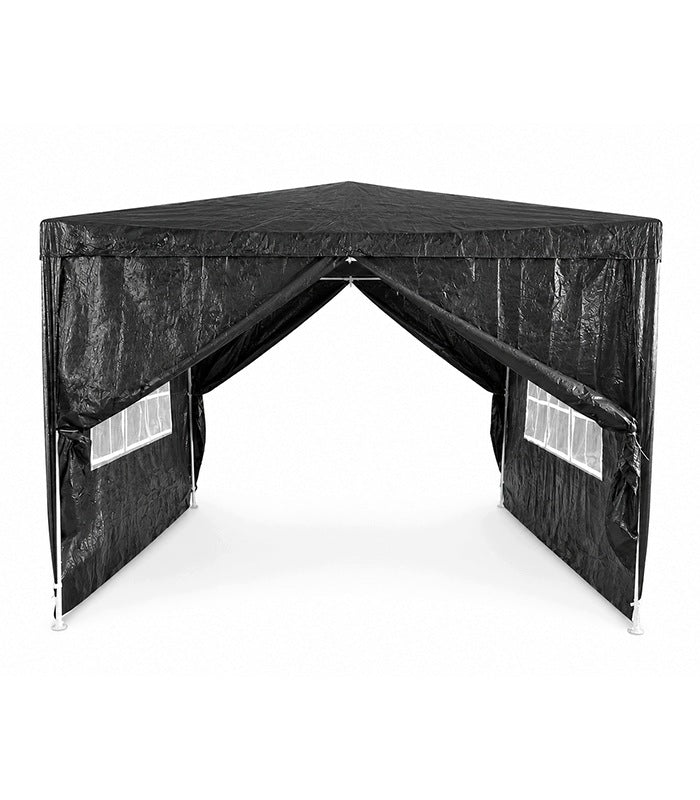 GARDEN PAVILION 3X3 GREY PARTY GARDEN TENT FOR TERRACE PLOT