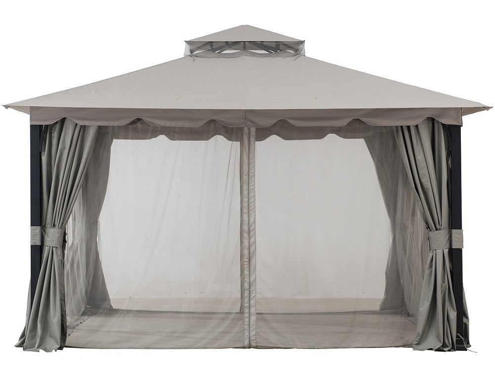 GARDEN PAVILION 3x4m TENT GREY GARDEN MOSQUITO NET CURTAINS GAZEBO EAN (GTIN) 0047793313351