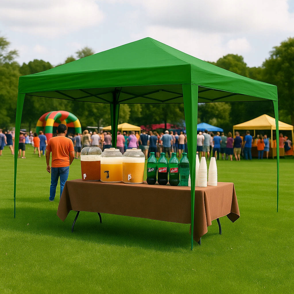 GARDEN PAVILION AUTOMATIC EVENT SELF-FOLDING TENT CANOPY 3X3 M Length 3 m