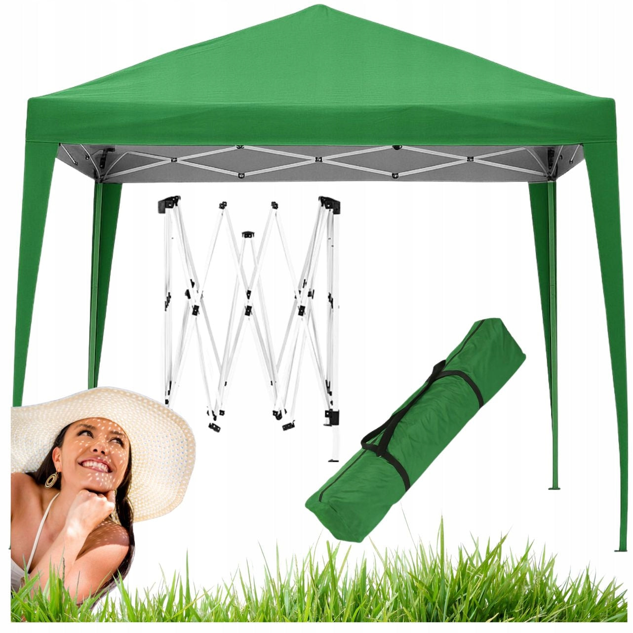GARDEN PAVILION AUTOMATIC EVENT SELF-FOLDING TENT CANOPY 3X3 M