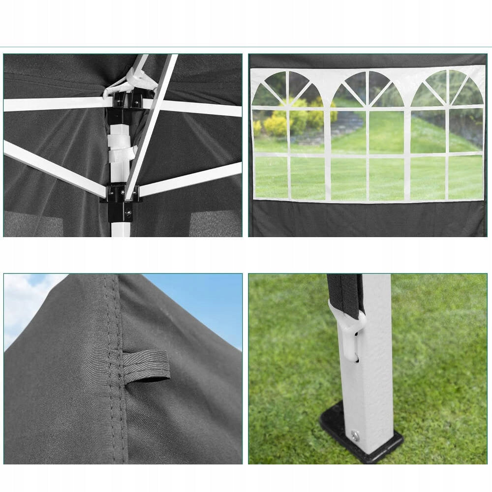 GARDEN PAVILION AUTOMATIC TRADING TENT 3x3 m EXPRESS 4 WALLS Season summer