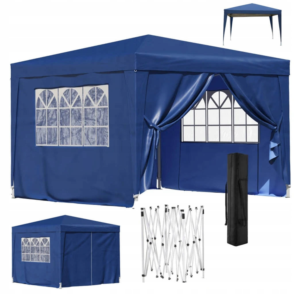 GARDEN PAVILION EXPRESS TRADING TENT 3x3 m AUTOMATIC 4 WALLS Manufacturer Holla Garden